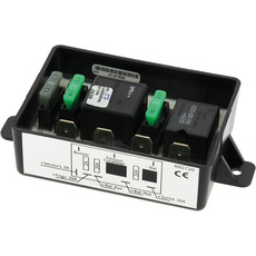 Miniature Coupleur 2 batteries 3 sorties avec sécurité - INOVTECH N° 1 Miniature Coupleur 2 batteries 3 sorties avec sécurité - INOVTECH N° 1