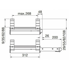 Miniature Marchepied Omni-Step tiroir 400 mm MANUEL - THULE N° 2