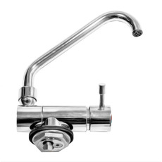 Miniature ROBINET MITIGEUR RABATABLE MINIMAL 48 EN LAITON POUR TROU DE FIXATION 32 ou 38 mm N° 0