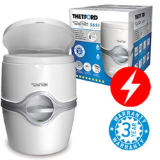 Miniature WC CHIMIQUE PORTA POTTI 565 ELECTRIC PUMP EXCELLENCE BLANC - THETFORD N° 0