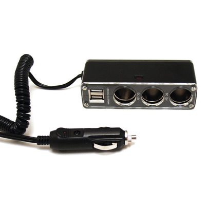 Multiprise Allume-cigare CARPOINT - 2 Ports 12/24V - Angle Réglable 90° - LED Indicateur - Fusible Inclus - Pour Voiture Camping-car - 2
