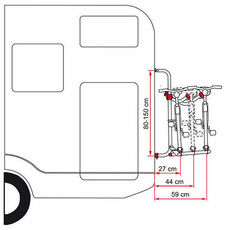 Miniature Porte 2 vélos Alu universel CARRY BIKE UL - FIAMMA N° 2