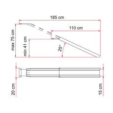 Miniature RAMPE PORTE MOTO CARRY RAMP - FIAMMA N° 2