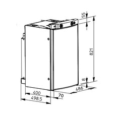 Miniature RÉFRIGÉRATEUR À ABSORPTION 12V/220V/GAZ RM8400 CHARNIÈRES À GAUCHE - DOMETIC N° 3