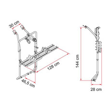 Miniature PORTE VELO VW T5-T6 - 2 PORTES ARRIERES - FIAMMA N° 1