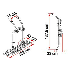 Miniature PORTE VELO VW T4 D - 2 PORTES ARRIERES - FIAMMA N° 1