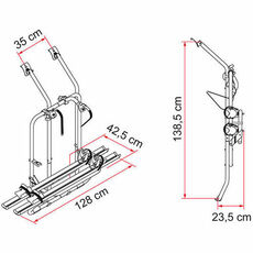Miniature PORTE VELO VW T4 D - 2 PORTES ARRIERES - FIAMMA N° 2 Miniature PORTE VELO VW T4 D - 2 PORTES ARRIERES - FIAMMA N° 2