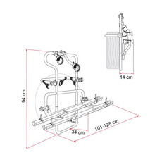 Miniature PORTE VELO BACK-PACK 4X 4 - FIAMMA N° 2