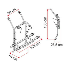 Miniature PORTE VELO POUR VW T4 HAYON - FIAMMA N° 1