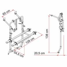 Miniature PORTE VELOS CARRY BIKE VITO AVANT 2004 - FIAMMA N° 1