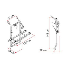 Miniature PORTE VELOS CARRY BIKE TRAFIC / VIVARO HAYON - FIAMMA N° 1