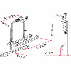 Miniature PORTE VELOS CARRY BIKE MERCEDES VIANO ET VITO HAYON APRES 2004 - FIAMMA N° 1