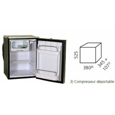 Miniature Réfrigérateur à compression CRUISE 42 12/24 VOLTS ELEGANCE LINE SILVER - INDEL WEBASTO N° 3