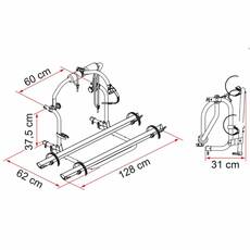 Miniature PORTE-VELOS - CARRY BIKE - CI & ROLLER TEAM- 2/3 VELOS - POUR TRIGANO - FIAMMA N° 1