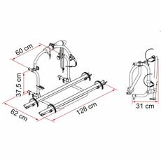 Miniature PORTE-VELOS POUR TRIGANO, CI , ROLLER TEAM 2 A 3 VELOS - FIAMMA N° 1