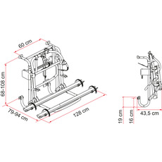 Miniature PORTE-VELOS LIFT 77 - 2 A 4 VELOS - FIAMMA N° 2 Miniature PORTE-VELOS LIFT 77 - 2 A 4 VELOS - FIAMMA N° 2