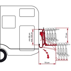 Miniature PORTE-VELOS LIFT 77 - 2 A 4 VELOS - FIAMMA N° 3 Miniature PORTE-VELOS LIFT 77 - 2 A 4 VELOS - FIAMMA N° 3