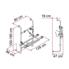 Miniature PORTE-VELOS DE CARAVANE UNIVERSAL - FIAMMA N° 1