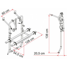 Miniature PORTE-VELOS 200 DJ POUR DUCATO, BOXER, JUMPER jusqu'à juin 2006 - FIAMMA N° 2