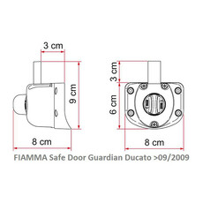 Miniature SERRURES DE SECURITE Safe Door Guardian FIAT DUCATO APRES 09/2009 - FIAMMA N° 1