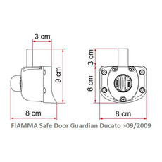 Miniature SERRURES DE SECURITE Safe Door Guardian FIAT DUCATO APRES 09/2009 - FIAMMA N° 1 Miniature SERRURES DE SECURITE Safe Door Guardian FIAT DUCATO APRES 09/2009 - FIAMMA N° 1