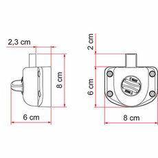 Miniature SERRURES DE SECURITE PORTIERES FORD TRANSIT AVANT JUIN 2006 - FIAMMA N° 2