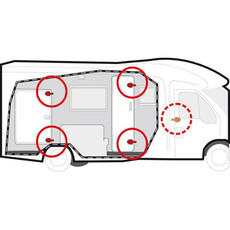Miniature SERRURES DE SECURITE PORTIERES FORD TRANSIT APRES JUIN 2006 jusqu'à 2014 - FIAMMA N° 3 Miniature SERRURES DE SECURITE PORTIERES FORD TRANSIT APRES JUIN 2006 jusqu'à 2014 - FIAMMA N° 3