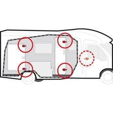 Miniature SERRURES DE SECURITE PORTIERES FORD TRANSIT APRES JUIN 2006 jusqu'à 2014 - FIAMMA N° 3