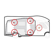 Miniature SERRURES DE SECURITE PORTIERES GUARDIAN DUCATO DU 06/2006 AU 09/2009 - FIAMMA N° 4 Miniature SERRURES DE SECURITE PORTIERES GUARDIAN DUCATO DU 06/2006 AU 09/2009 - FIAMMA N° 4