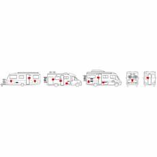 Miniature SERRURE DE SECURITE Safe door frame X 3 Blanche - FIAMMA N° 3 Miniature SERRURE DE SECURITE Safe door frame X 3 Blanche - FIAMMA N° 3