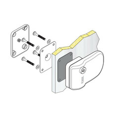Miniature KIT DE 3 SERRURES DE SECURITE - SAFE DOOR BLANCHE - FIAMMA N° 1