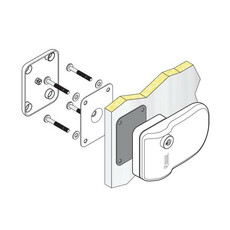 Miniature KIT DE 3 SERRURES DE SECURITE - SAFE DOOR BLANCHE - FIAMMA N° 2 Miniature KIT DE 3 SERRURES DE SECURITE - SAFE DOOR BLANCHE - FIAMMA N° 2