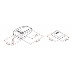 Miniature Serrure de securité safe door - FIAMMA N° 4