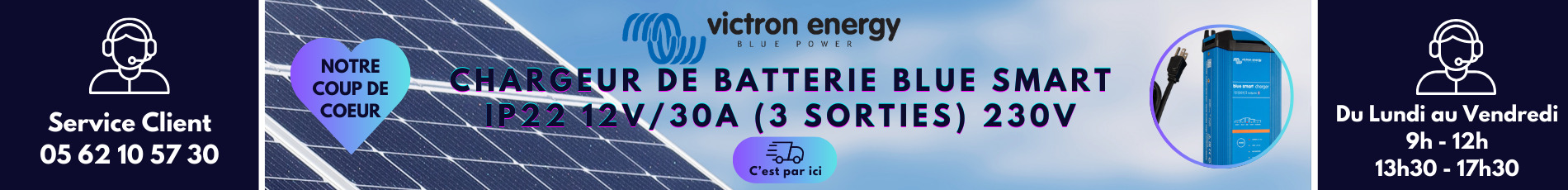 Chargeur de Batterie Blue Smart IP22 12/30(1) - Victron