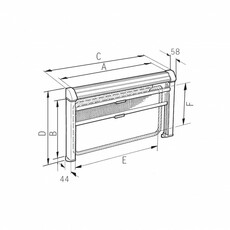 Miniature Store cassette Rastrollo 3000 Dometic blanc N° 4 Miniature Store cassette Rastrollo 3000 Dometic blanc N° 4