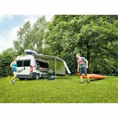 Voile D'ombrage LAINFELD 2,4 X 2,0 M Avec Passepoil - Compatible Thule Omnistor - Pour Camping-car, Camping, Protection UV