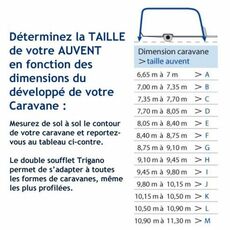 Miniature AUVENT DE CARAVANE TRIGANO TOUQUET PROFONDEUR 2.70 METRES N°3