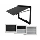 Miniature Baie Projetable SQUARE - Double Vitrage & Cadre Intégré Moustiquaire Occultante N° 0