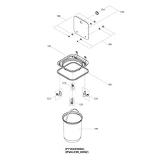 Pièces Détachées pour Conteneur à déchets / Poubelle avec Couvercle Verre CE99-RS DOMETIC