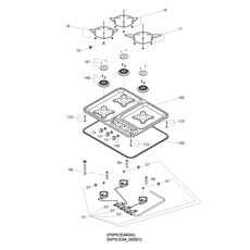 Pièces détachées Plan de cuisson 3 feux HB 3400 - DOMETIC