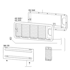 Grille de ventilation Haute LS 100 DOMETIC