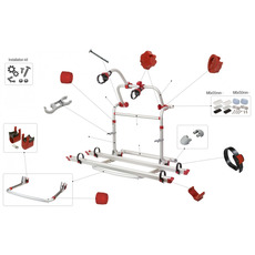 Pièces détachées pour porte vélos CARRY BIKE PRO M (ROUGE) - FIAMMA