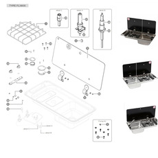 Pièces Détachées pour Plaques de Cuisson série FL14XX - CAN