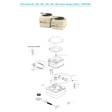 Pièces détachées Porta potti 145/165/335/345/365 (Ancien Design 2011) - THETFORD