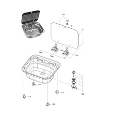 Pièces détachées pour EVIER SNG 4237 - DOMETIC