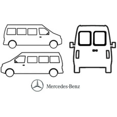 Baies en verre teinté sécurit pour Mercedes-Benz Sprinter depuis 2007 / 2007-2018 / depuis 2019 Baies en verre teinté sécurit pour Mercedes-Benz Sprinter depuis 2007 / 2007-2018 / depuis 2019