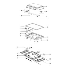 Pièces détachées Midi Heki à barre - DOMETIC