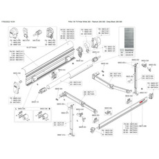 Pièces détachées pour Store F45 S TITANIUM DEEP BLACK 260-300 - FIAMMA