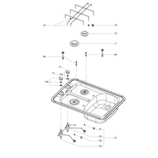 Pièces détachées Combiné 2 feux + Evier HS 2420R MO927 - DOMETIC