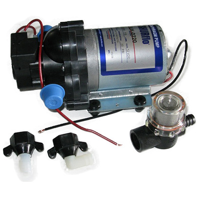 Pompe à eau Shurflo 12 Volts, 10 litres minute avec filtre